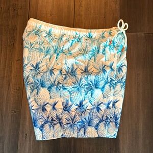 Tommy Bahama Naples "Fruit of Tulum" Bathing Swim Suit 6"  White & Blue - Medium